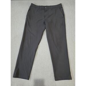 Lululemon ABC Classic-Fit 5 Pocket Pant Warpstreme Black Zip Pocket Men’s 36